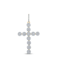 Load image into Gallery viewer, 1 1/3CTW-DIA CN CROSS MENS CHARM
