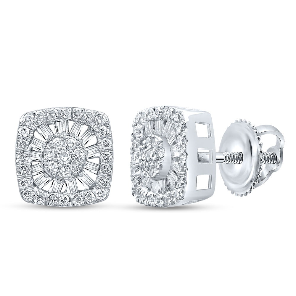 1 1/5CTW-DIA NK CUSHION EARRING