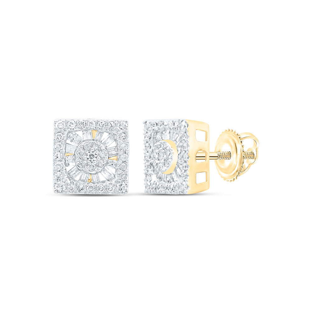 1/2CTW-DIA NK SQUARE EARRING