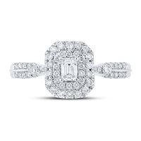 Load image into Gallery viewer, 1/2CTW-DIA ANA 1/6CT-CEMRD FASHION RING
