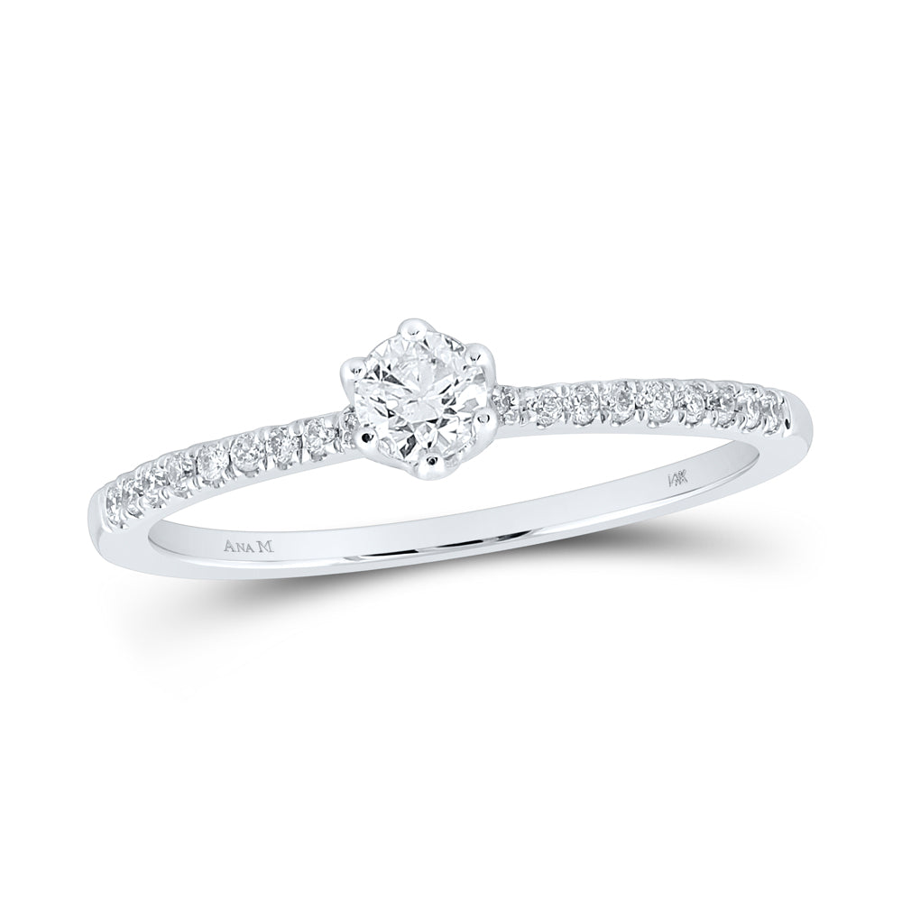 1/3CTW-DIA CN 1/5CT-CRD NO HALO ENGAGEMENT RING