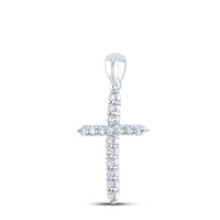 Load image into Gallery viewer, 1/2CTW-DIA CN CROSS PENDANT
