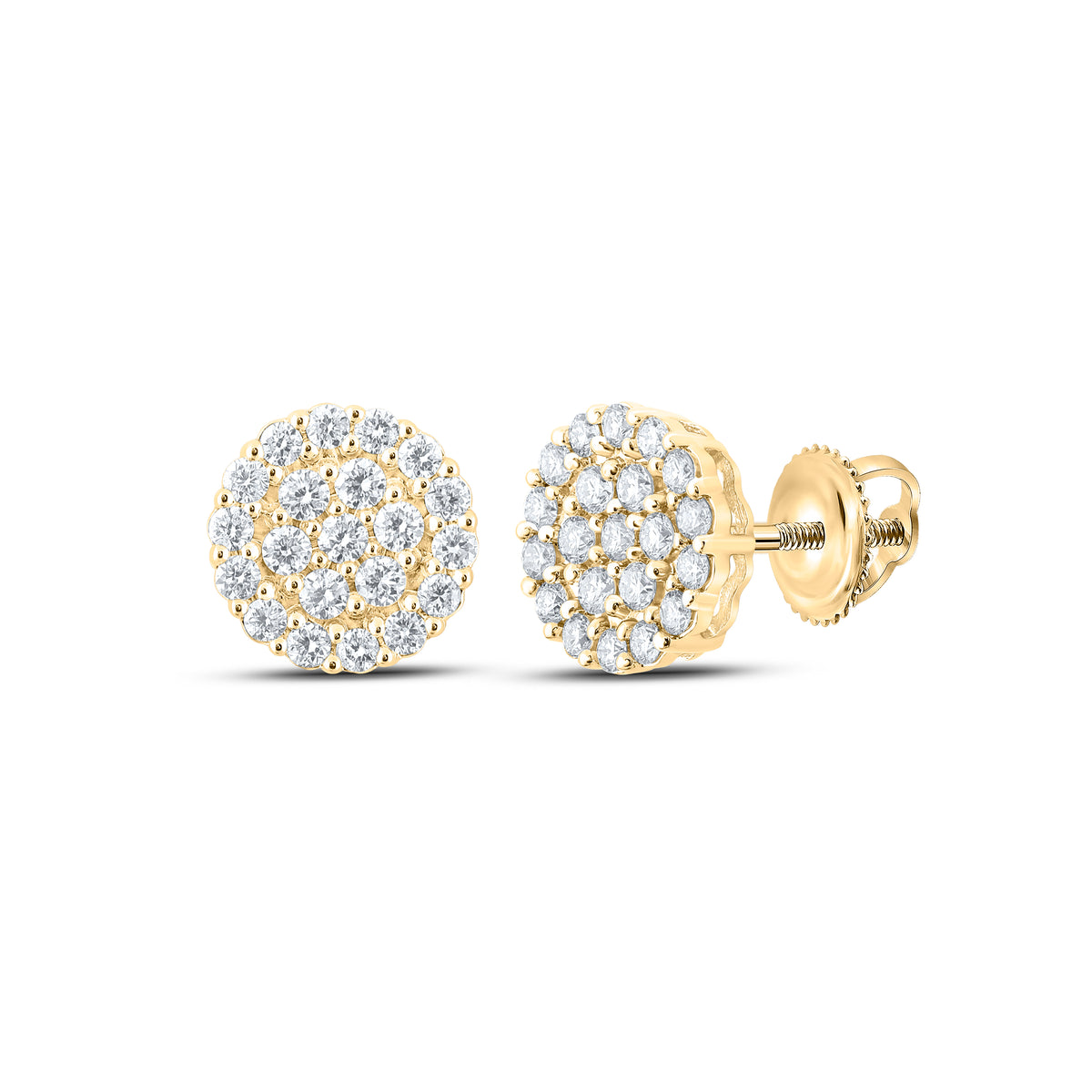 1 1/4CTW-DIA NK ROUND EARRING