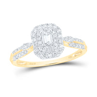 Load image into Gallery viewer, 1/2CTW-DIA ANA M 1/6CT-CEMRD FASHION RING
