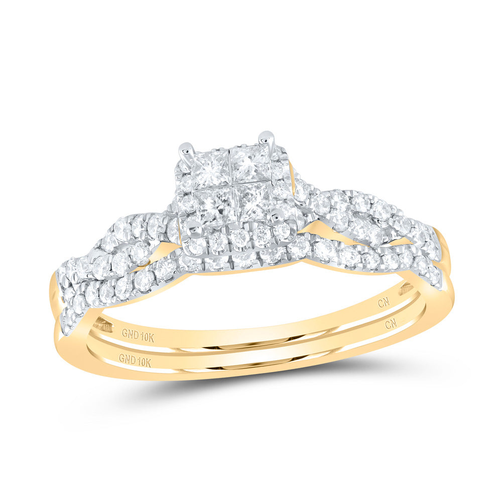 1/2CTW-DIA CN TESSERA BRIDAL SET