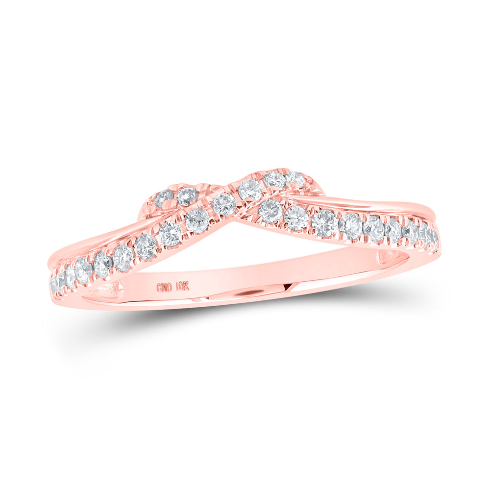 1/4CTW-DIA CN STACKABLE RING