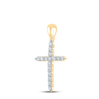 Load image into Gallery viewer, 1/2CTW-DIA CN CROSS PENDANT

