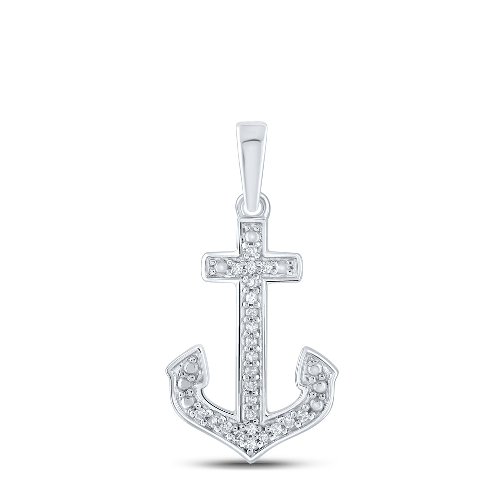 1/12CTW-DIA P2 ANCHOR GIFT PENDANT