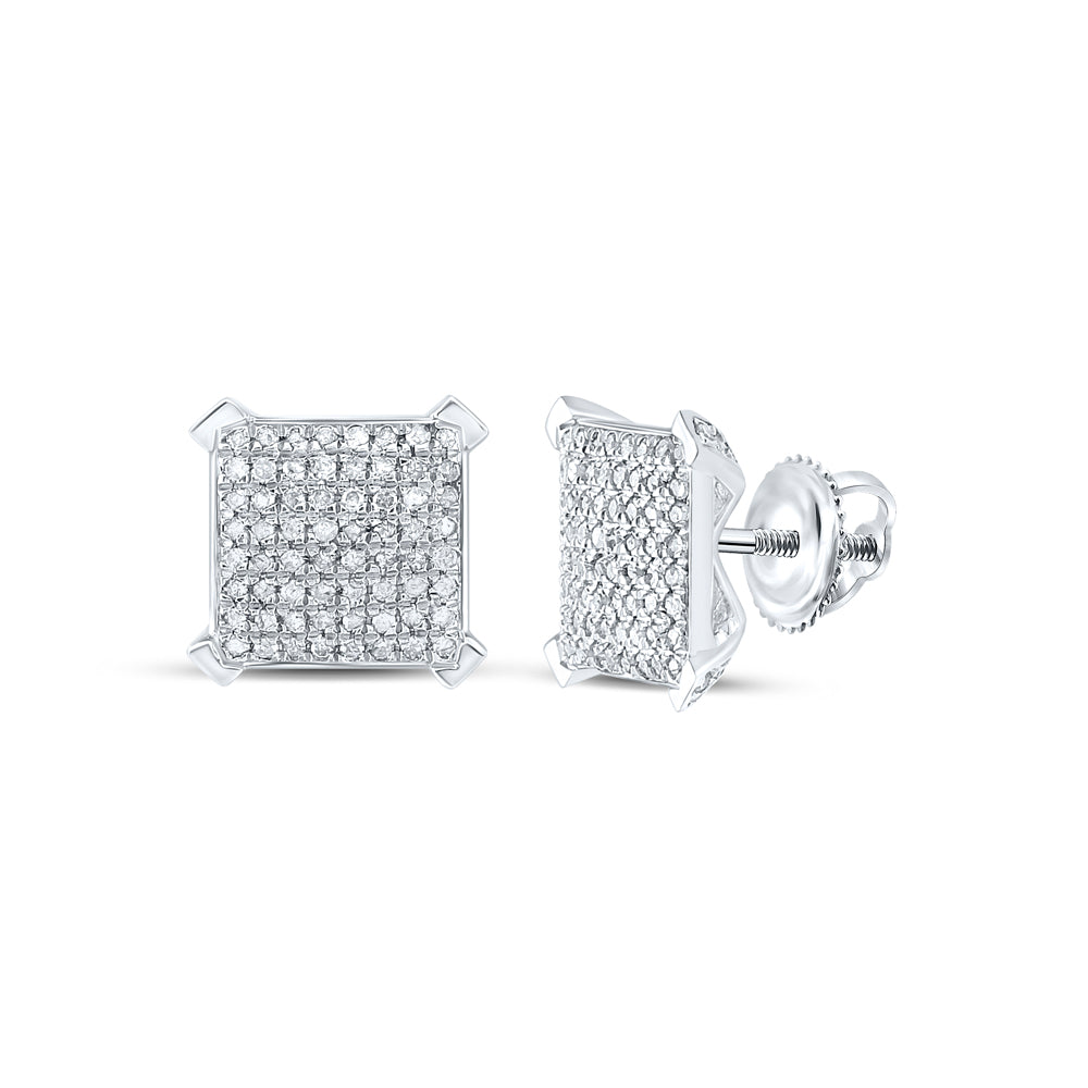 1/2CTW-DIA P3 GIFT SQUARE EARRING