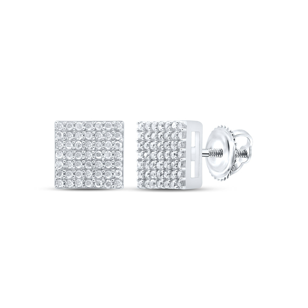 3/8CTW-DIA P1 GIFT SQUARE EARRING
