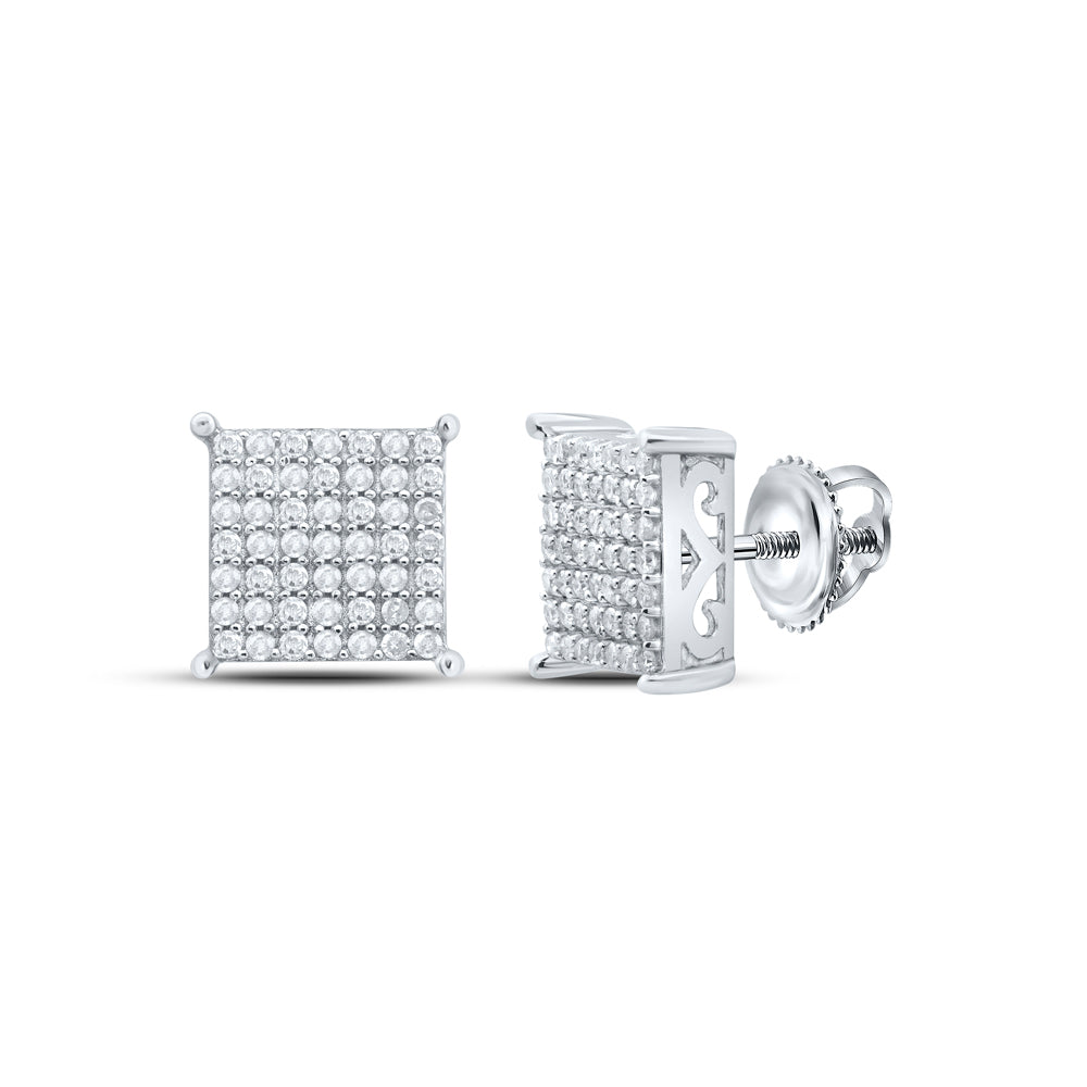 1/2CTW-DIA P1 GIFT SQUARE EARRING