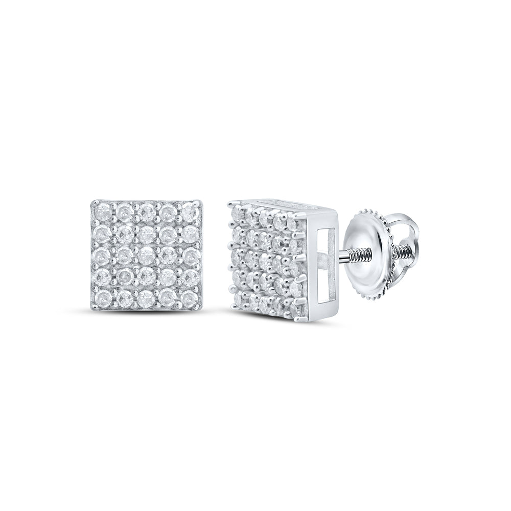 1/3CTW-DIA P1 GIFT SQUARE EARRING