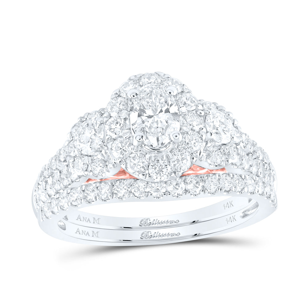 1 1/2CTW-DIA ANA M 3/8CT-COV BELLISSIMO BRIDAL SET