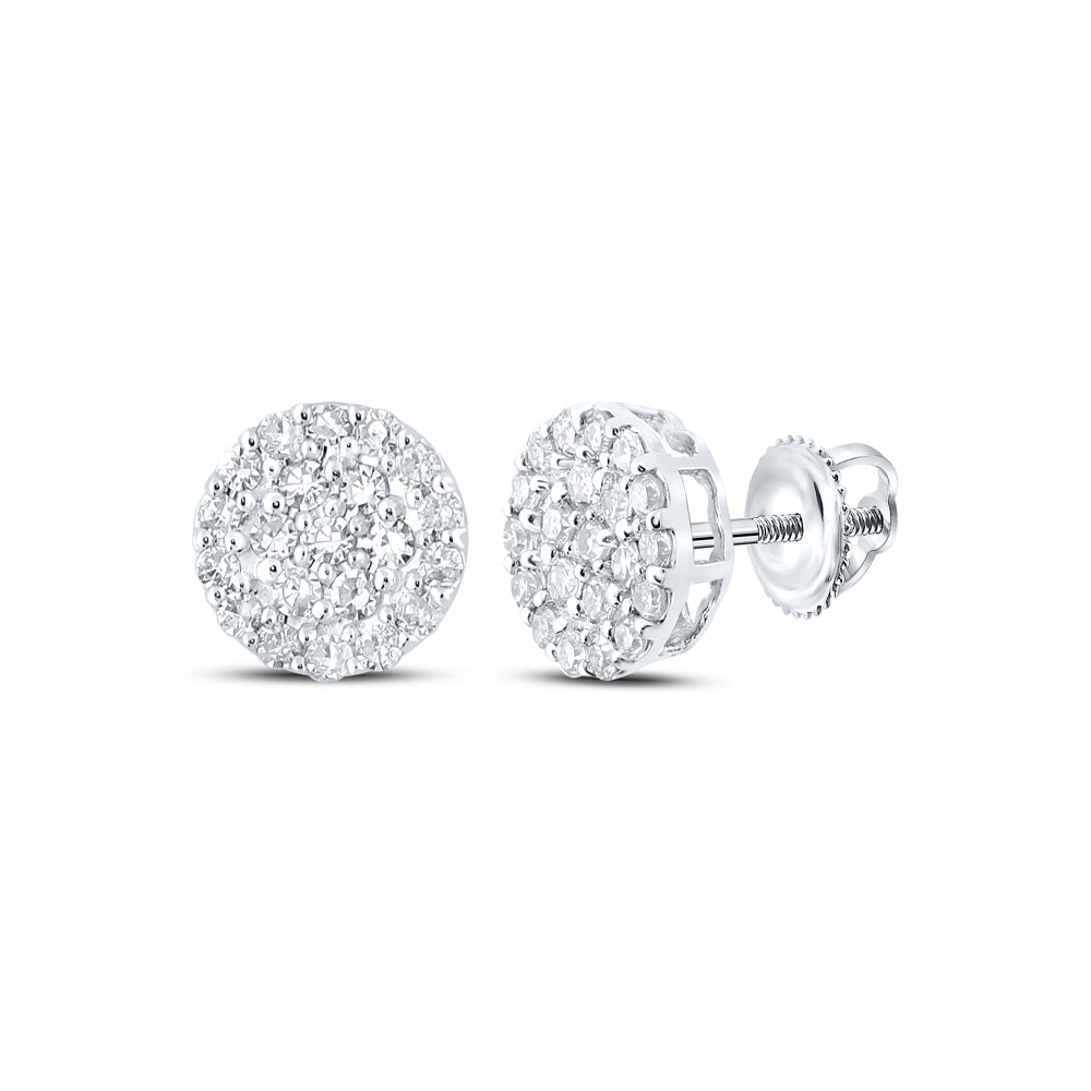 1/4CTW-DIA NK ROUND EARRING