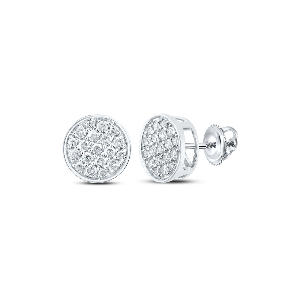 1/4CTW-DIA NK ROUND EARRING