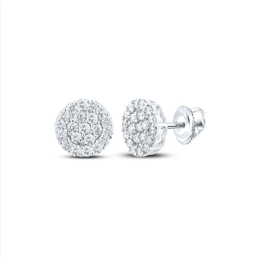 1 3/8CTW-DIA NK ROUND EARRING