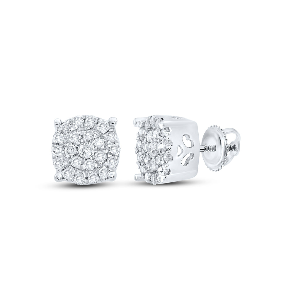 1/8CT-DIA NK FASHION ROUND EARRING
