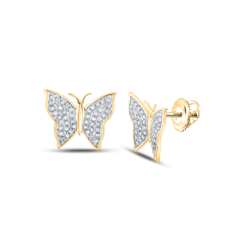 1/4CTW-DIA P3 BUTTERFLY GIFT EARRING