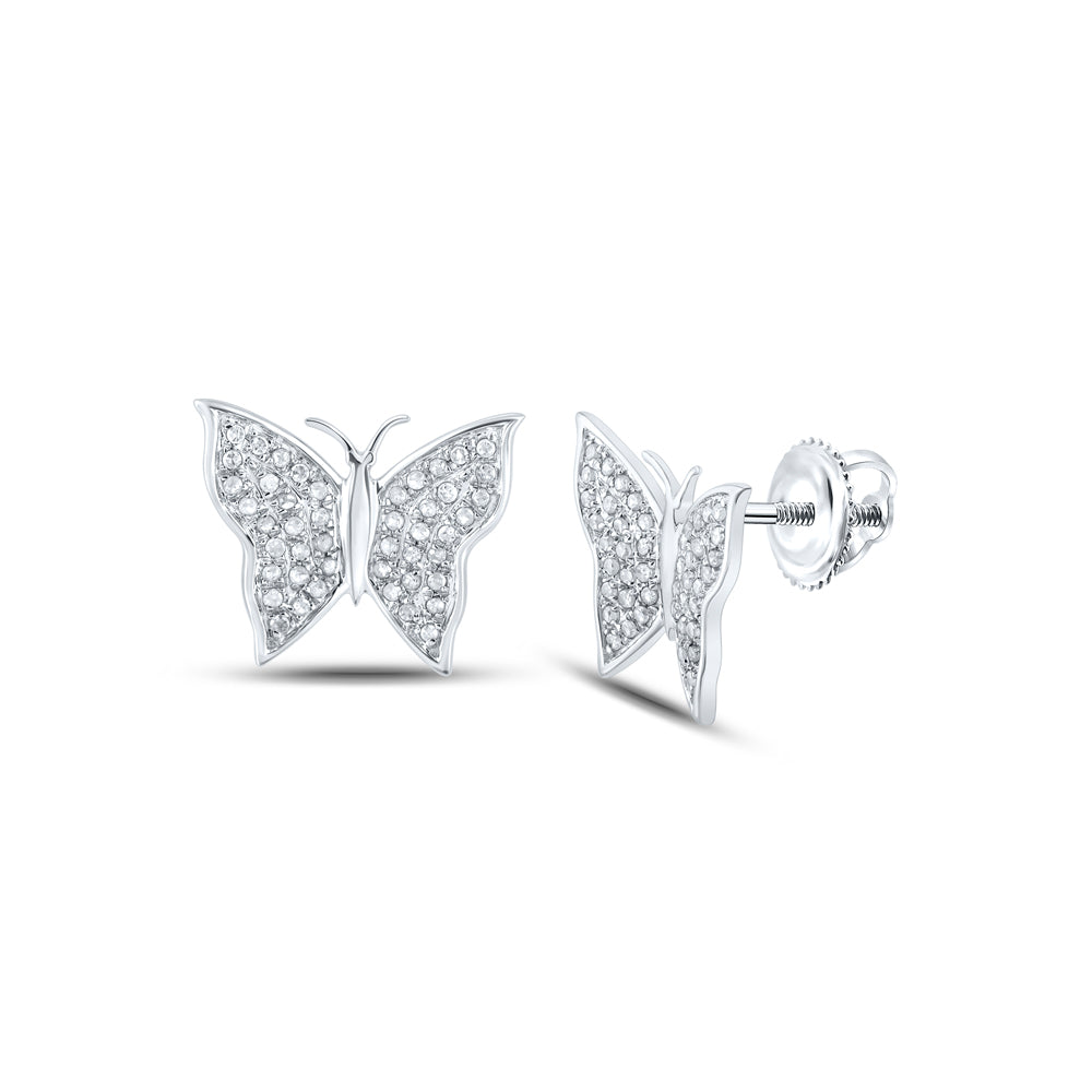 1/4CTW-DIA P3 BUTTERFLY GIFT EARRING