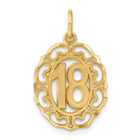Load image into Gallery viewer, 14k #18 Oval Pendant
