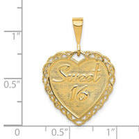 Load image into Gallery viewer, 14k Reversible SWEET 16 Charm
