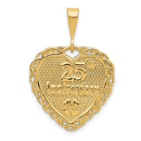 Load image into Gallery viewer, 14k Reversible 25th ANNIVERSARY Charm
