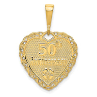 Load image into Gallery viewer, 14k Reversible 50th ANNIVERSARY Charm
