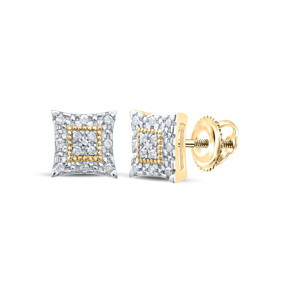 1/8CT-DIA P3 GIFT SQUARE KITE EARRING
