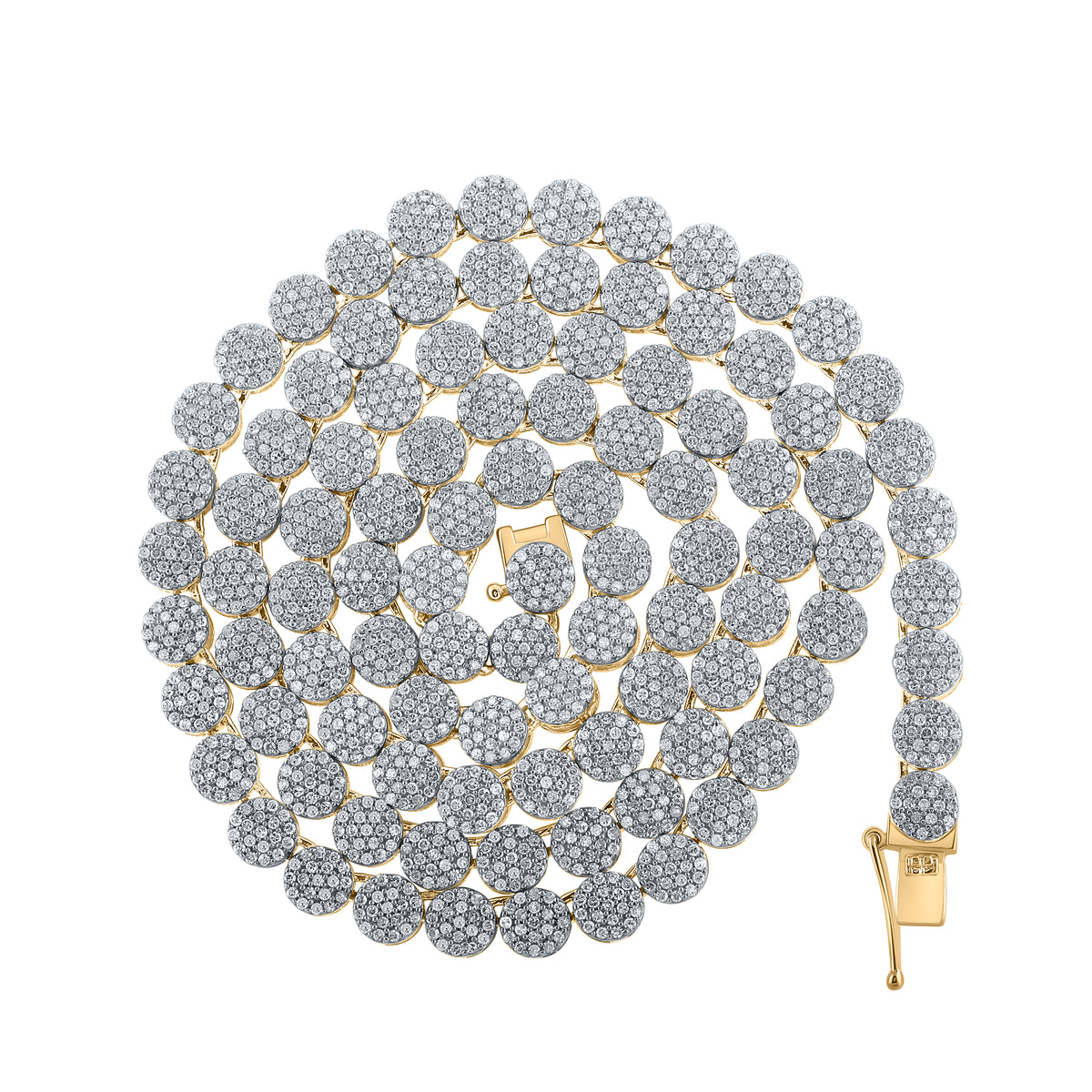 7 3/4CTW-DIA P1 (5.5MM) ROUND FASHION MENS CHAIN (22 INCH)