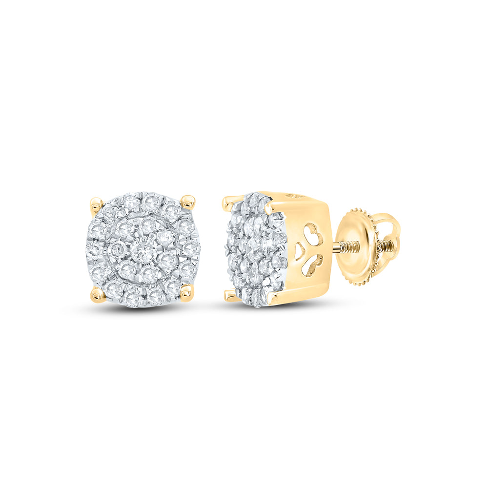 1/8CT-DIA NK FASHION ROUND EARRING