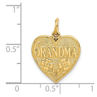 Load image into Gallery viewer, 14k GRANDMA Heart Charm
