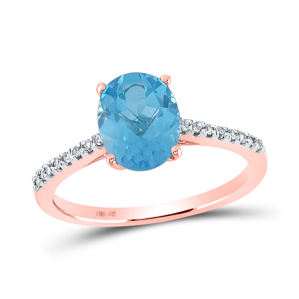 1/10CTW-DIA 2 1/5CT-BT SYNTHETIC GEMSTONE RING