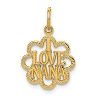 Load image into Gallery viewer, 14k I LOVE NANA Charm
