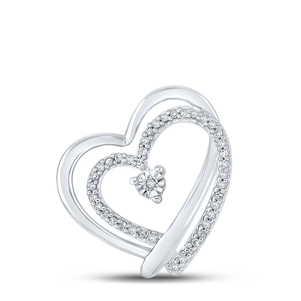 1/12CTW-DIA P2 GIFT HEART PENDANT