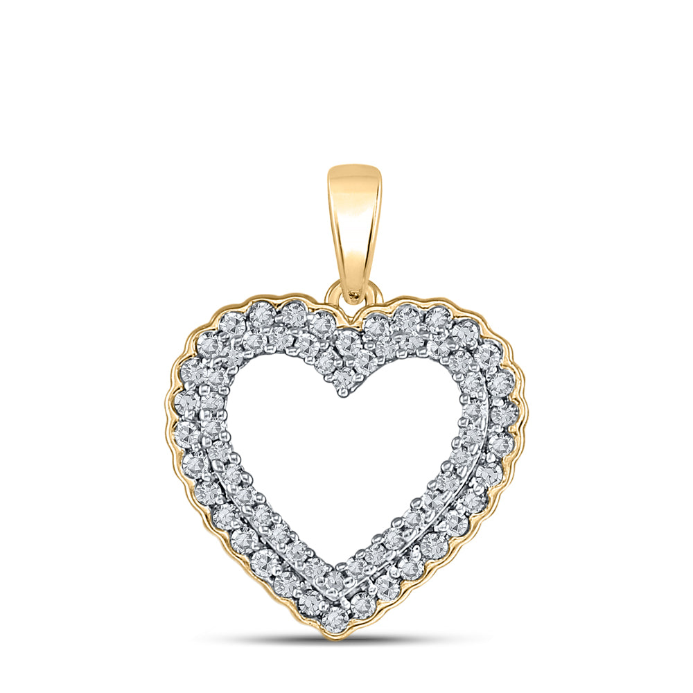 1/3CTW-DIA P2 GIFT HEART PENDANT