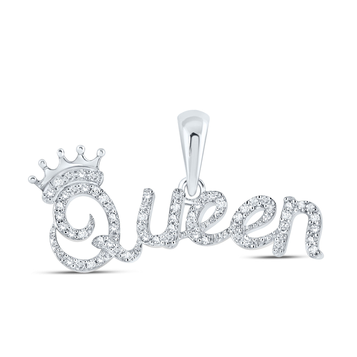 1/6CTW-DIA P1P2 QUEEN GIFT PENDANT