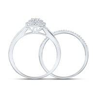 Load image into Gallery viewer, 1/4CTW-DIA CN DOUBLE HALO BRIDAL SET
