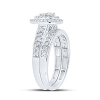 Load image into Gallery viewer, 3/4CTW-DIA ANA M  DOUBLE HALO BRIDAL SET
