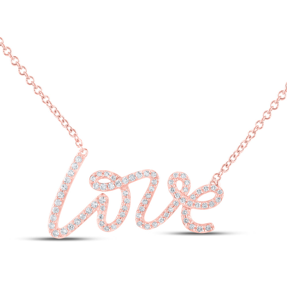 1/4CTW-DIA CN GIFT LOVE NECKLACE