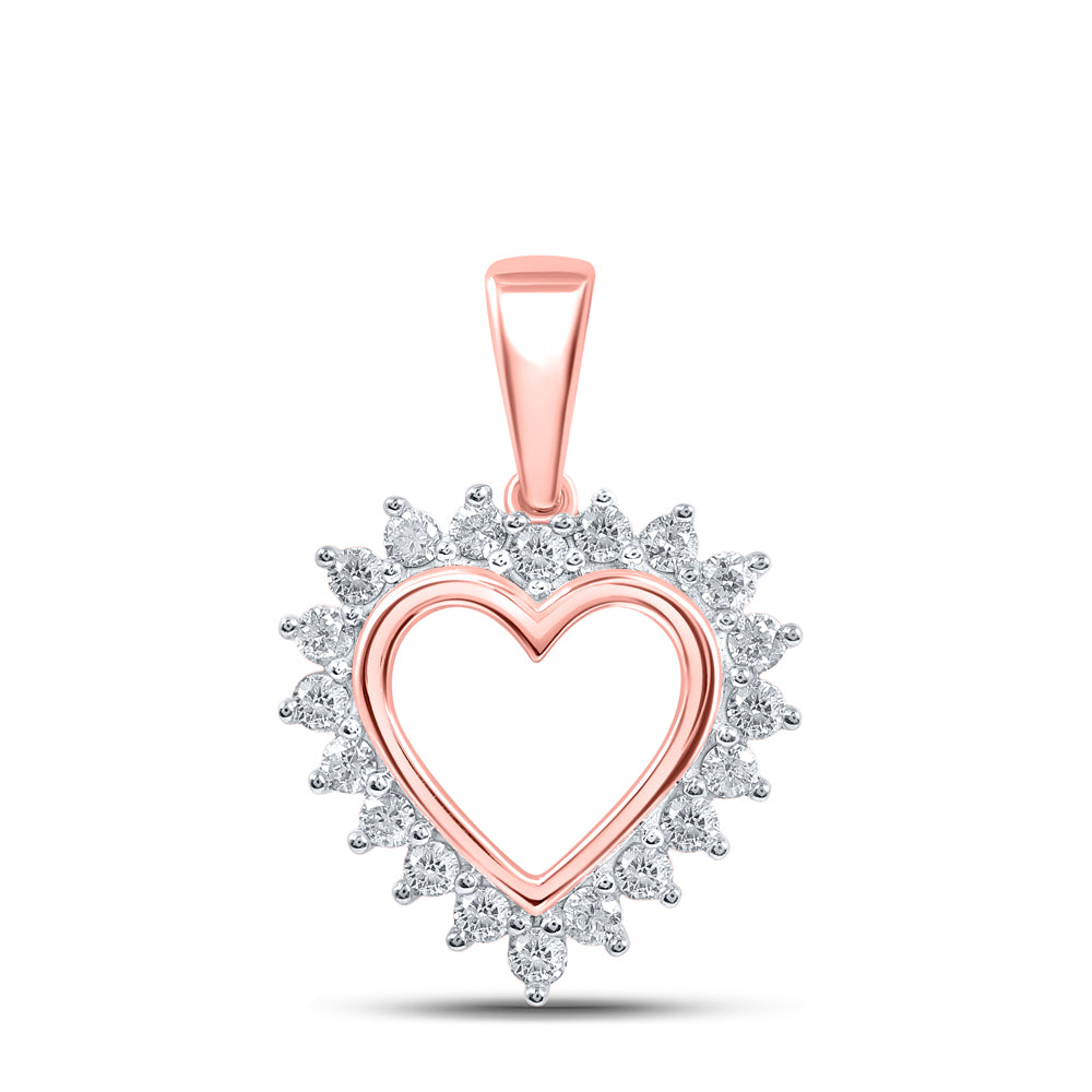 1/5CTW-DIA NK HEART PENDANT
