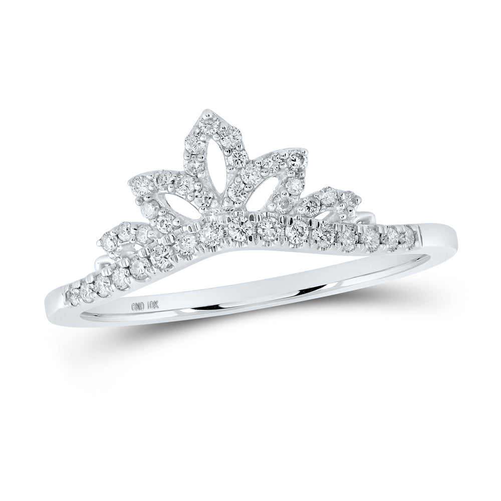 1/5CTW-DIA CN CROWN ENHANCER RING