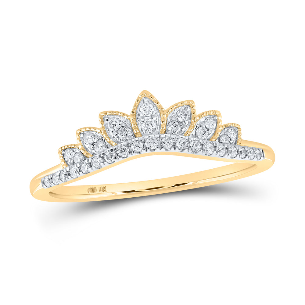 1/6CTW-DIA CN CROWN ENHANCER RING