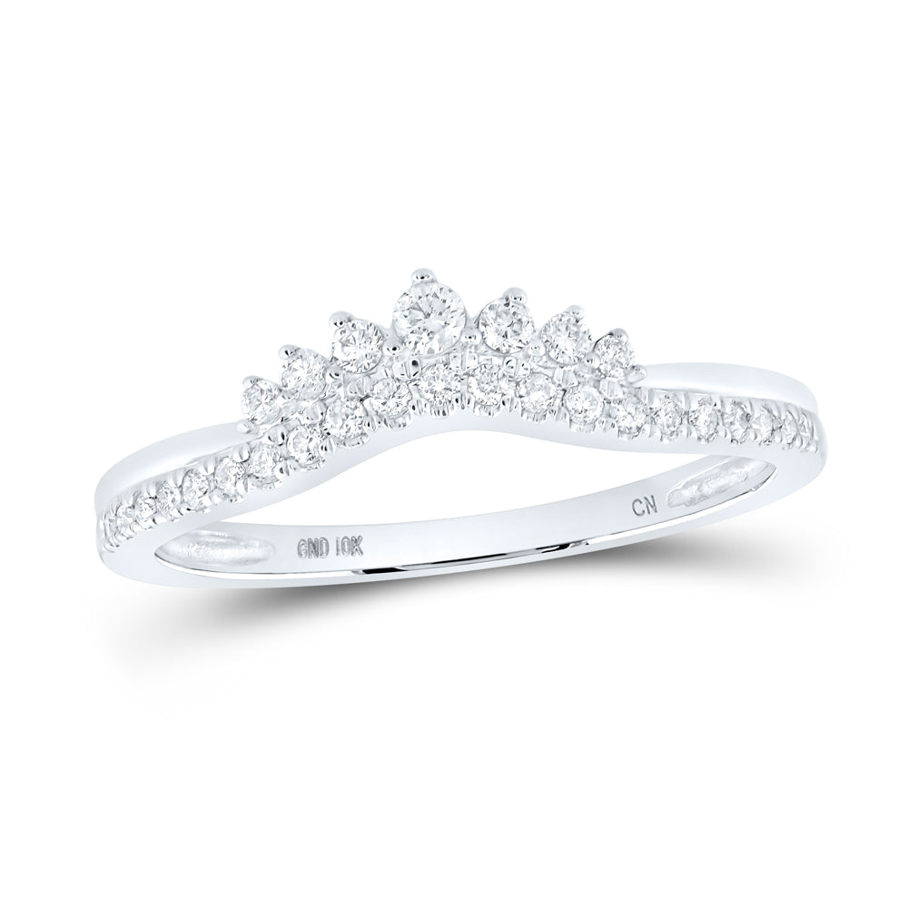 1/5CTW-DIA CN CROWN ENHANCER RING
