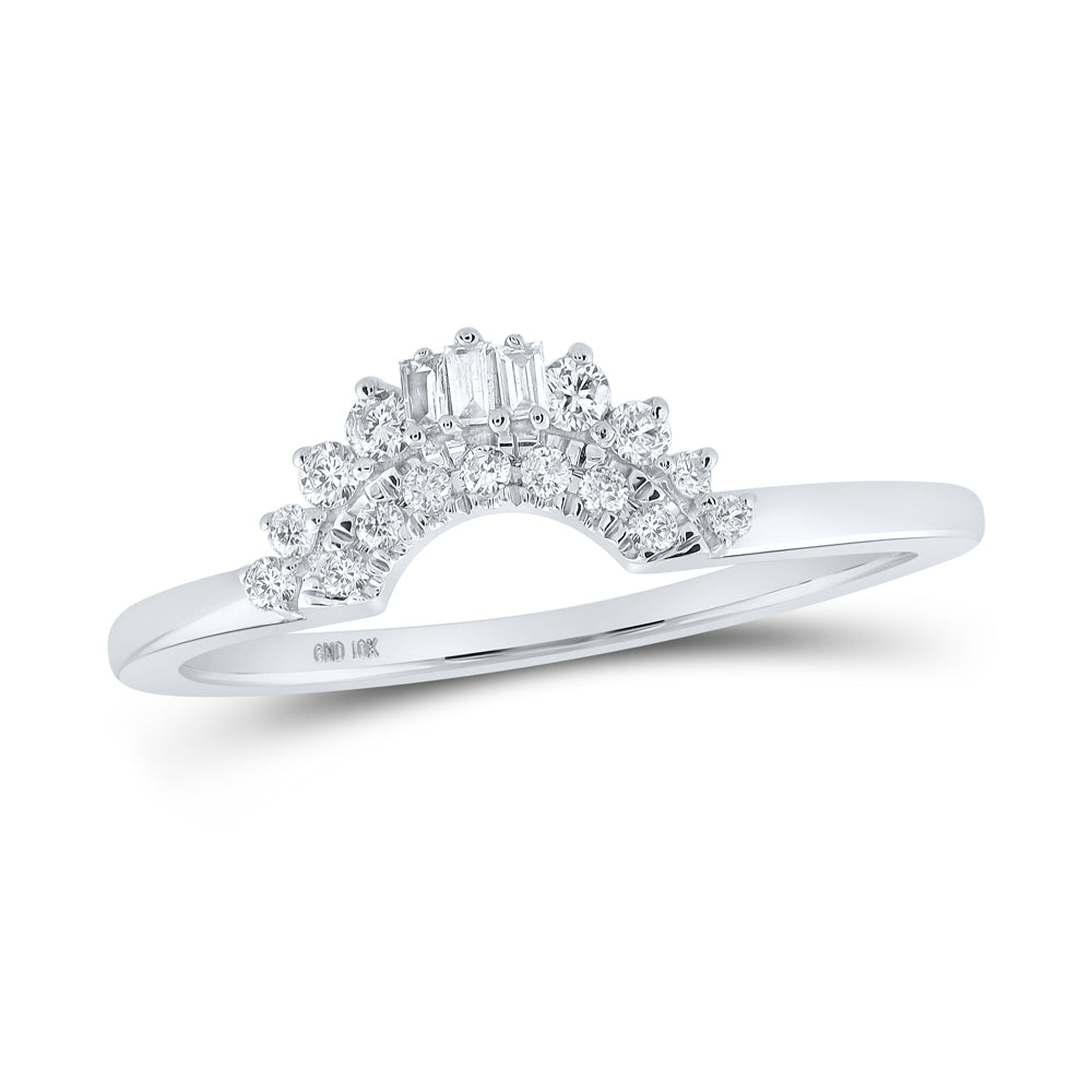 1/6CTW-DIA CN CROWN ENHANCER RING