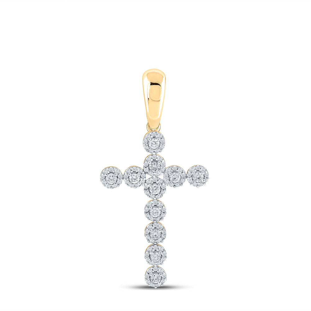 1CTW-DIA CN CROSS MENS CHARM