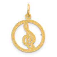 Load image into Gallery viewer, 14k Treble Clef Charm
