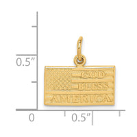 Load image into Gallery viewer, 14k God Bless America Flag Charm

