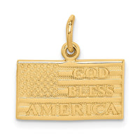Load image into Gallery viewer, 14k God Bless America Flag Charm
