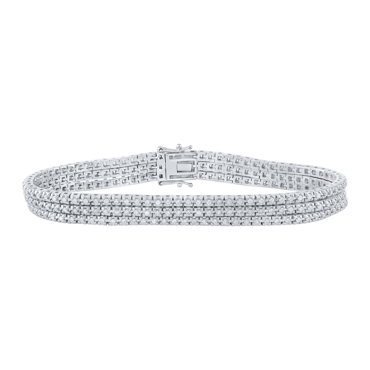 1 3/4CTW-DIA ANA M 3 ROW BRACELET (7 INCH)