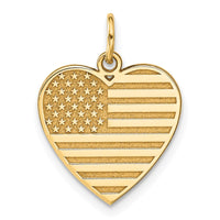 Load image into Gallery viewer, 14k Flag Heart Charm
